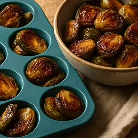 Maple Roasted Brussels