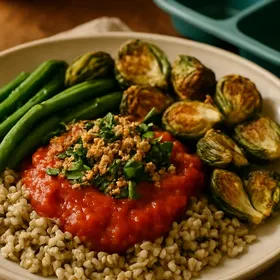 Tomato Basil Grain Plate